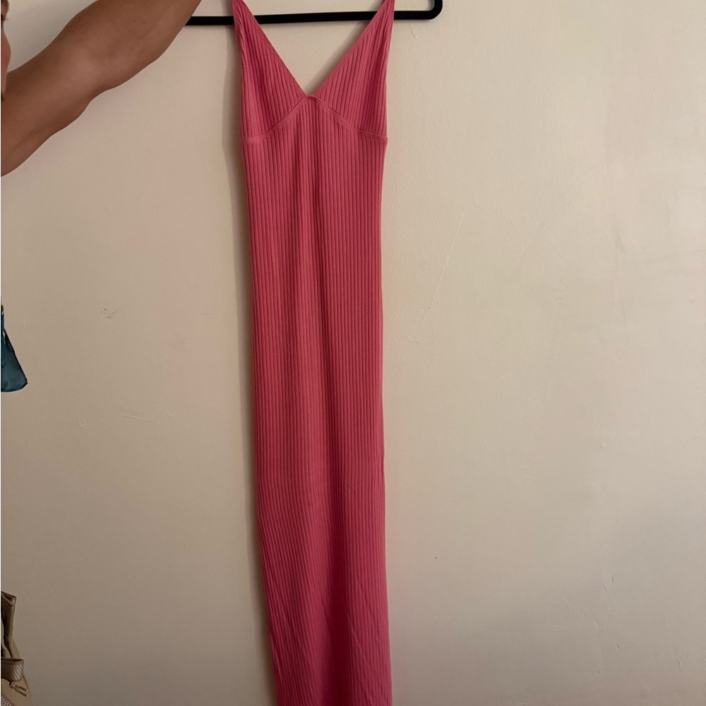 Reformation Brant Dress in Candy Pink - Picture 7 of 8